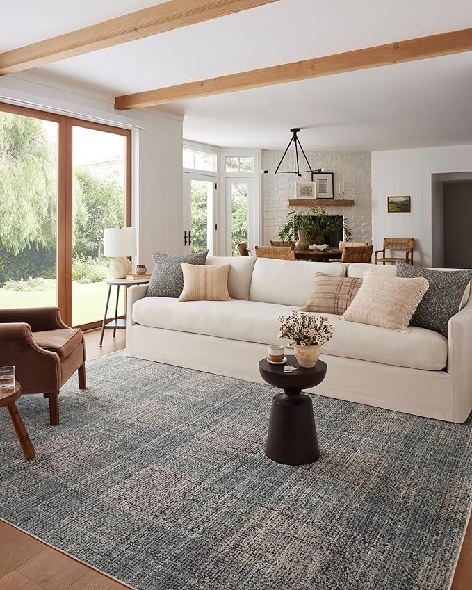 Loloi Angela Rose Ember Collection EMB-09 Denim/Charcoal 2'-7" x 10'-0" Runner Rug