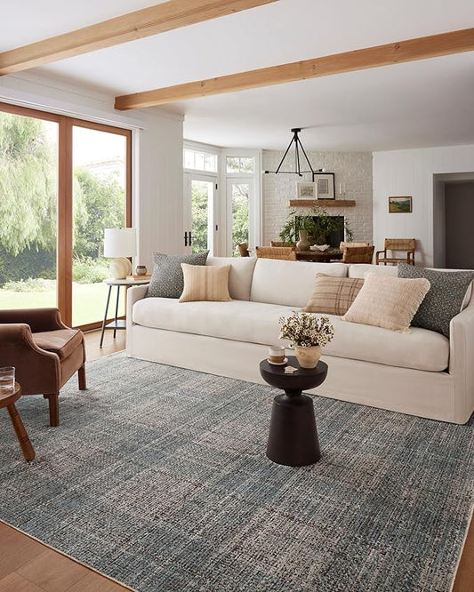 Loloi Angela Rose Ember Collection EMB-09 Denim/Charcoal 11'-6" x 15'-7" Area Rug