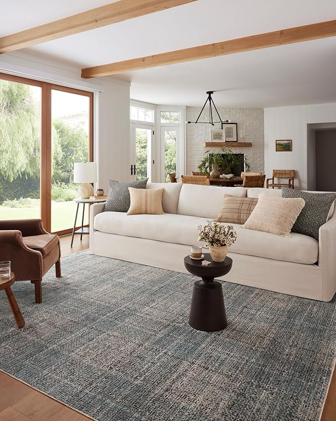 Loloi Angela Rose Ember Collection EMB-09 Denim/Charcoal 2'-7" x 7'-6" Runner Rug
