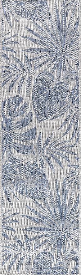 Keen Home Design Terrace Outdoor Runner Rug - 2x8 Washable Indoor/Outdoor Rug for Patio, Kitchen, Balcony, Beach, Garden, Deck and Porch, Size: 2'2"x7'7"