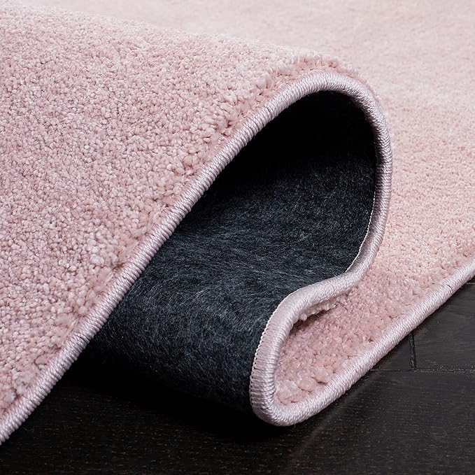 SAFAVIEH Plain and Solid Collection Accent Rug - 3'3" x 5'3", Pink, Non-Shedding & Easy Care, Ideal for High Traffic Areas in Entryway, Living Room, Bedroom (PNS320-4406)