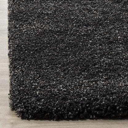 SAFAVIEH Milan Shag Collection Area Rug - 8' x 10', Dark Grey, Solid Design, Non-Shedding & Easy Care, 2-inch Thick Ideal for High Traffic Areas in Living Room, Bedroom (SG180-8484)