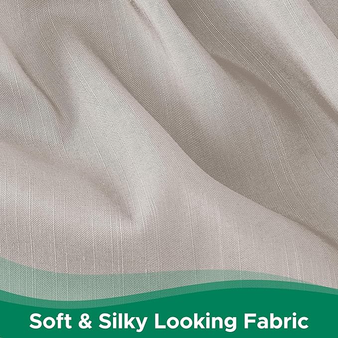 Biscaynebay Wrap Around Bed Skirts for King & Cal King Beds 16" Drop, Camel Grey Adjustable Elastic Dust Ruffles Easy Fit Wrinkle Resistant Silky Luxurious Fabric Machine Washable