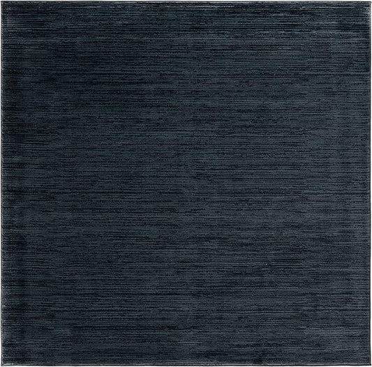 SAFAVIEH Vision Collection Area Rug - 5' Square, Black, Modern Ombre Design, Non-Shedding & Easy to Clean, Ideal for Living Room, Bedroom, Dining Space (VSN606Z)
