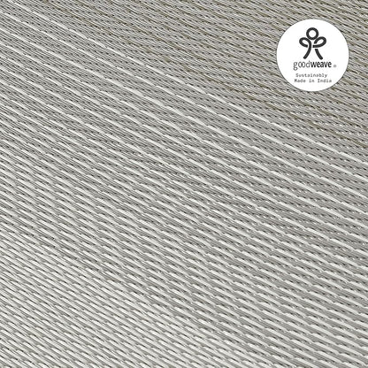 Fab Habitat Outdoor Rug - Waterproof, Fade Resistant, Crease-Free - Premium Recycled Plastic - Neutral Ombre - Patio, Deck, Porch, Balcony, Laundry Room - Big Sur - Ash - 4 x 6 ft