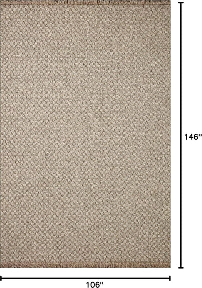 Loloi Dawn Collection Indoor/Outdoor DAW-02 Tan 8'-10" x 12'-2" Area Rug