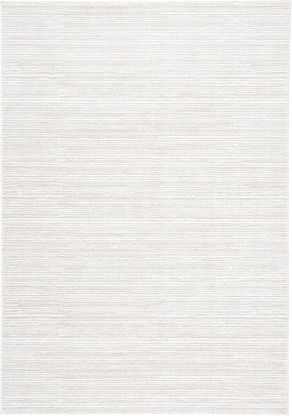 SAFAVIEH Vision Collection Area Rug - 3' Square, Ivory, Modern Ombre Design, Non-Shedding & Easy to Clean, Ideal for Foyer, Entryway, Bedroom, Accent Space (VSN606J)