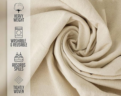 ZUPERIA Canvas Drop Cloth for Painting (Size 5'x20' Feet Pack of 4) Pure Cotton Painters Drop Cloth for Painting, Furniture & Floor Protection, All Purpose Thick Canvas tarp with Double Stitched Edges