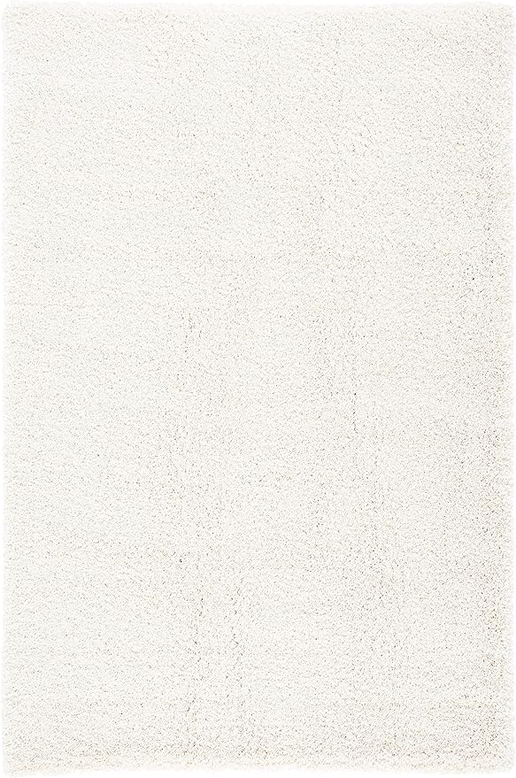 SAFAVIEH Milan Shag Collection Area Rug - 8'6" x 12', Ivory, Solid Design, Non-Shedding & Easy Care, 2-inch Thick Ideal for High Traffic Areas in Living Room, Bedroom (SG180-1212)