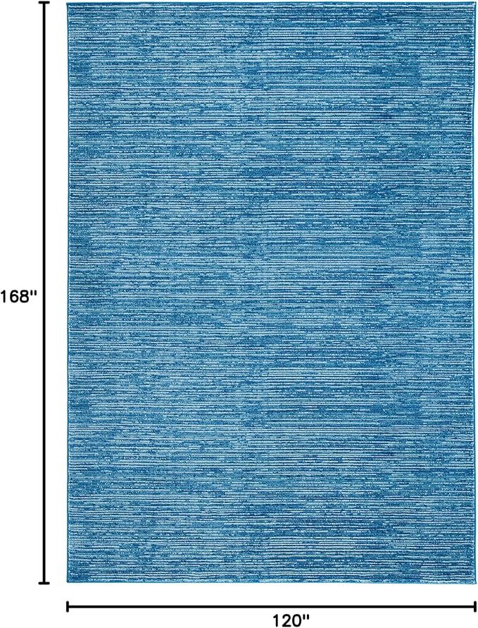 SAFAVIEH Area Rug 10x14 - Vision Collection - Large - Blue, Modern Ombre Design, Non-Shedding & Easy to Clean, Ideal for Living Room, Bedroom, Dining Space (VSN606M)