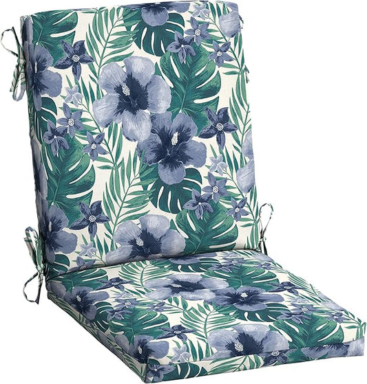 Arden Outdoor Dining Chair Cushion, 20 x 20, Rain-Proof, Fade Resistant, Salome Tropical