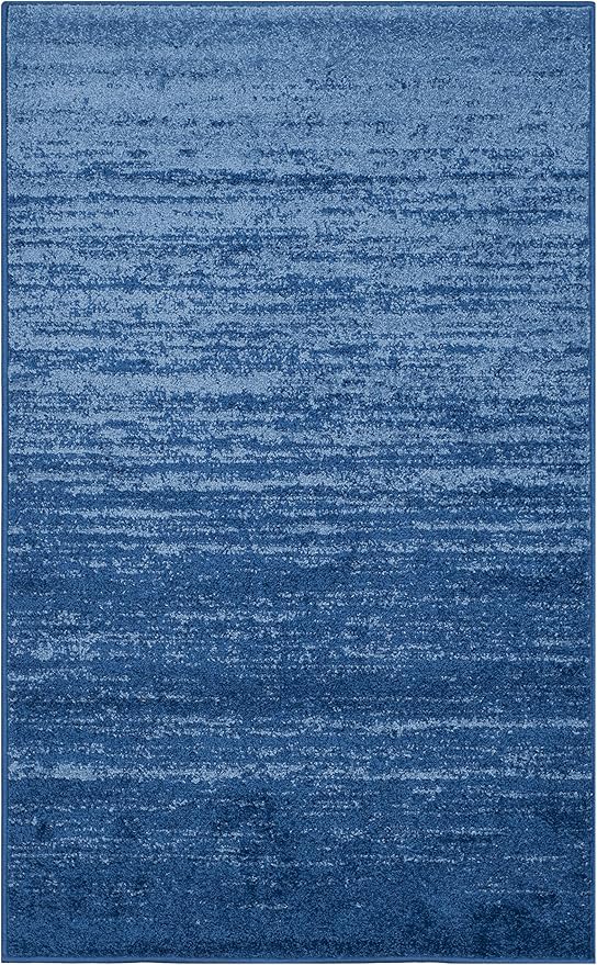 SAFAVIEH Area Rug 3x5 - Adirondack Collection - Light Blue & Dark Blue, Modern Ombre Design, Non Shedding & Easy to Clean, Ideal for Living Room, Bedroom, Office, Dining Space (ADR113F)