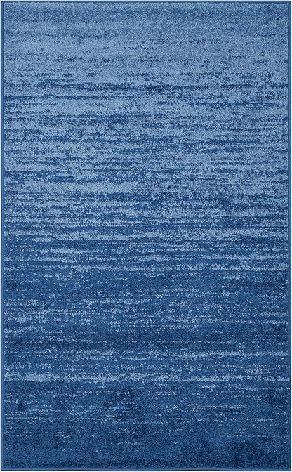SAFAVIEH Area Rug 3x5 - Adirondack Collection - Light Blue & Dark Blue, Modern Ombre Design, Non Shedding & Easy to Clean, Ideal for Living Room, Bedroom, Office, Dining Space (ADR113F)