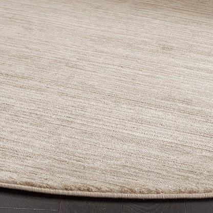 SAFAVIEH Vision Collection Area Rug - 6'7" Round, Cream, Modern Ombre Design, Non-Shedding & Easy to Clean, Ideal for Living Room, Bedroom, Dining Space (VSN606F)