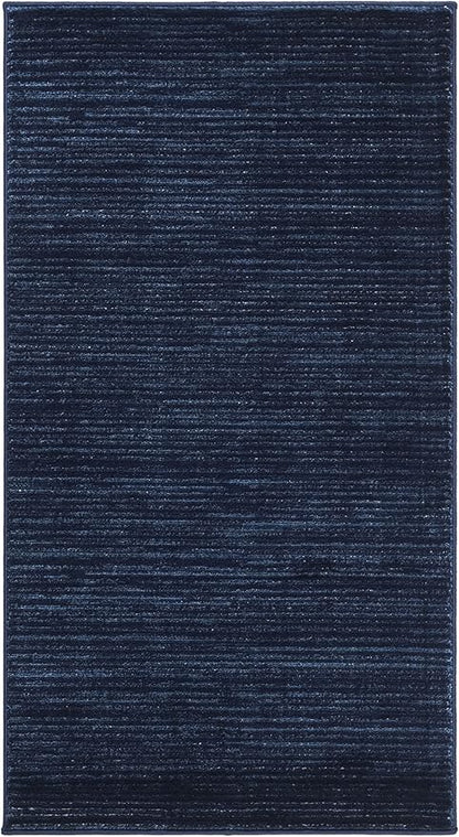 SAFAVIEH Vision Collection Accent Rug - 2'2" x 4', Navy, Modern Ombre Tonal Chic Design, Non-Shedding & Easy Care, Ideal for High Traffic Areas in Entryway, Living Room, Bedroom (VSN606N)