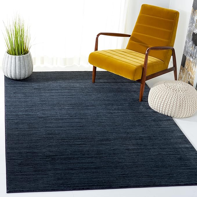 SAFAVIEH Area Rug 6x9 - Vision Collection - Black, Modern Ombre Design, Non-Shedding & Easy to Clean, Ideal for Living Room, Bedroom, Dining Space (VSN606Z)