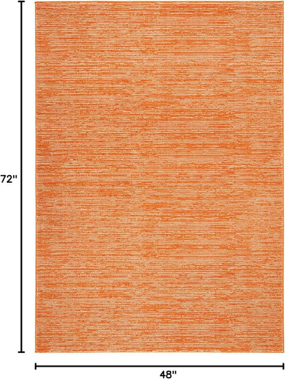 SAFAVIEH Area Rug 4x6 - Vision Collection - Orange, Modern Ombre Design, Non-Shedding & Easy to Clean, Ideal for Living Room, Bedroom, Dining Space (VSN606P)