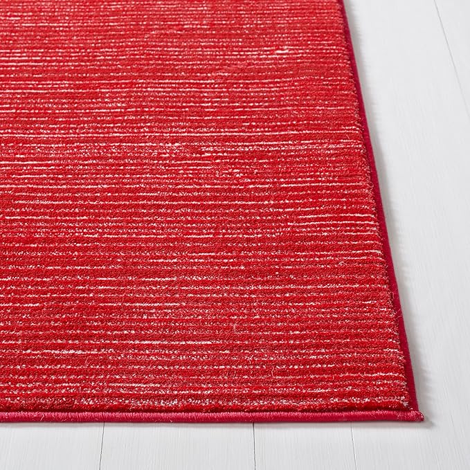 SAFAVIEH Area Rug 4x6 - Vision Collection - Red, Modern Ombre Design, Non-Shedding & Easy to Clean, Ideal for Living Room, Bedroom, Dining Space (VSN606Q)