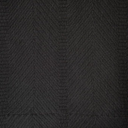 Sticky Toffee Cotton Throw Blanket, 60 x 50 Inch, Dark Gray Herringbone Weave, Soft Lightweight Woven Blanket for Couch, Boho Farmhouse Style