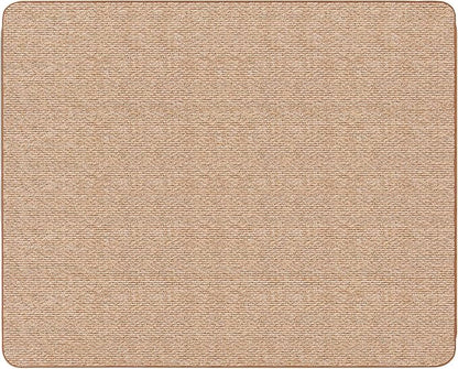 House, Home and More Skid-Resistant Carpet Indoor Area Rug Floor Mat - Praline Brown - 8 Ft X 10 Ft - Non Slip Rubber Backing, Stain Resistant, Dog Friendly, Living Room Bedroom Kitchen Entryway