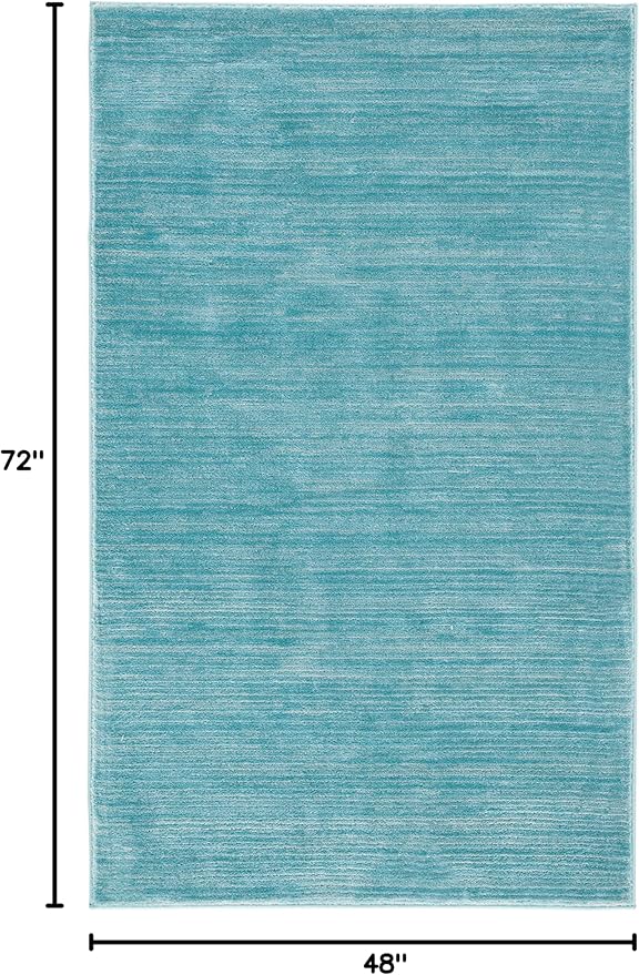 SAFAVIEH Area Rug 4x6 - Vision Collection - Aqua, Modern Ombre Design, Non-Shedding & Easy to Clean, Ideal for Living Room, Bedroom, Dining Space (VSN606B)