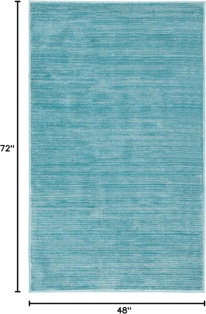 SAFAVIEH Area Rug 4x6 - Vision Collection - Aqua, Modern Ombre Design, Non-Shedding & Easy to Clean, Ideal for Living Room, Bedroom, Dining Space (VSN606B)
