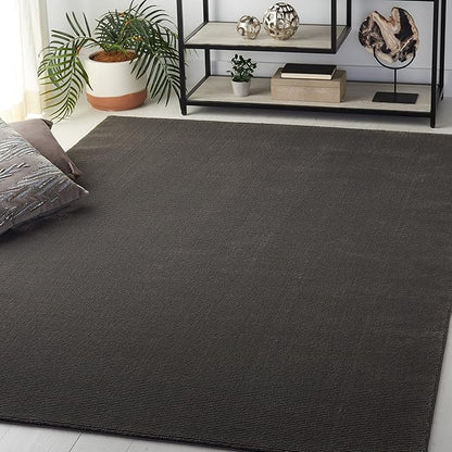 SAFAVIEH Revive Collection Accent Rug - 2'7" x 5', Charcoal, Solid Design, Non-Shedding & Easy Care, Ideal for High Traffic Areas in Entryway, Living Room, Bedroom (REV102H)