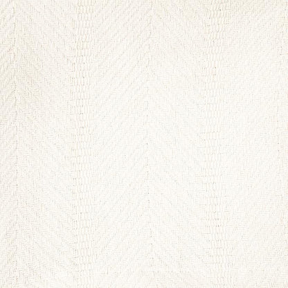Sticky Toffee Cotton Throw Blanket, 60 x 50 Inch, Ivory Cream Herringbone Weave, Soft Lightweight Woven Blanket for Couch, Boho Farmhouse Style