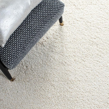 SAFAVIEH Milan Shag Collection Area Rug - 5'1" x 8', Ivory, Solid Design, Non-Shedding & Easy Care, 2-inch Thick Ideal for High Traffic Areas in Living Room, Bedroom (SG180-1212)