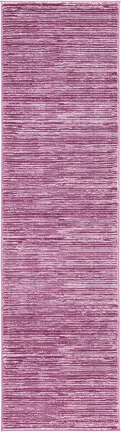 SAFAVIEH Vision Collection Runner Rug - 2'2" x 10', Grape Purple, Modern Ombre Design, Non-Shedding & Easy to Clean, Ideal for Foyer, Hallway, Bedroom (VSN606A)