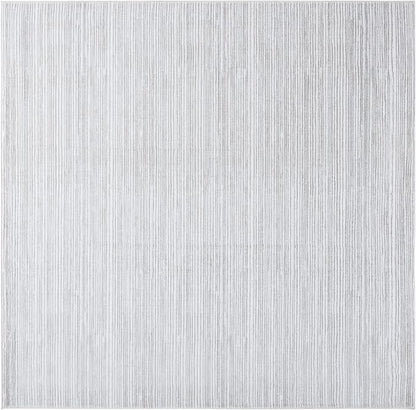 SAFAVIEH Vision Collection Area Rug - 8' Square, Ivory & Grey, Modern Ombre Design, Non-Shedding & Easy to Clean, Ideal for Living Room, Bedroom, Dining Space (VSN606K)