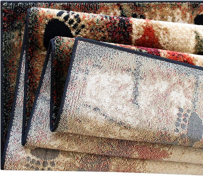 Masada Rugs, Cabin Lodge Area Rug Bear and Cub Scene (6 Feet X 9 Feet)