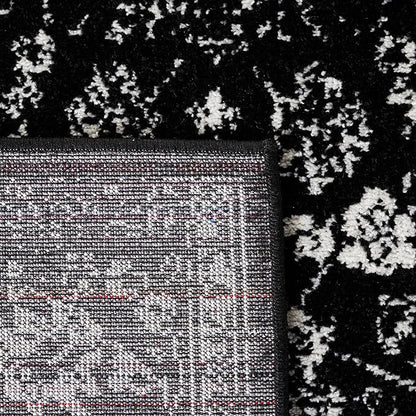 SAFAVIEH Area Rug 10x14 - Adirondack Collection - Large - Black & Ivory, Distressed Vintage Floral Design, Non-Shedding & Easy to Clean, Ideal for Living Room, Bedroom, Dining (ADR109Z)