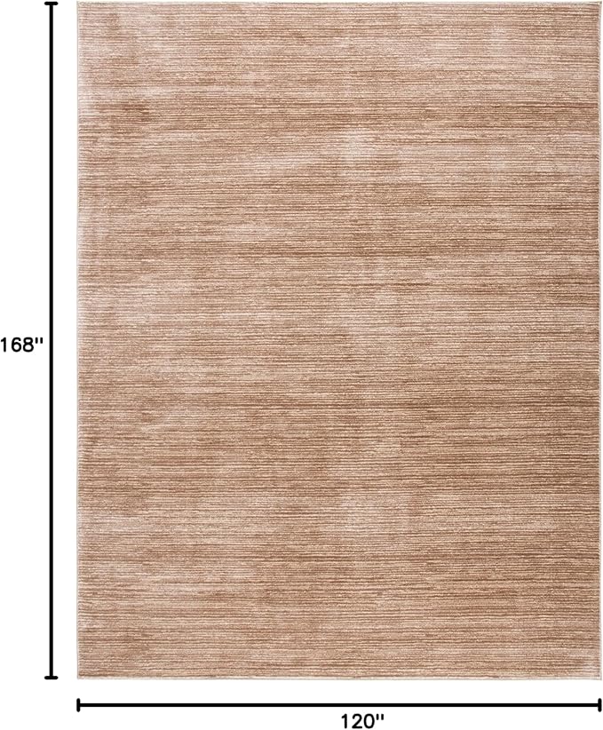 SAFAVIEH Area Rug 10x14 - Vision Collection - Large - Light Brown, Modern Ombre Design, Non-Shedding & Easy to Clean, Ideal for Living Room, Bedroom, Dining Space (VSN606C)