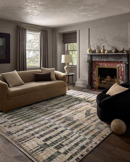 Loloi Jeremiah Brent Bleecker Collection BLE-03 Beige/Stone 2'-7" x 8'-0" Runner Rug