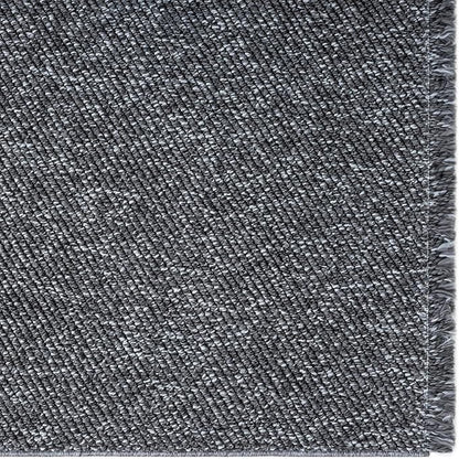 LUXE WEAVERS Solid Machine Woven Smoke 2x8 Area Rug, Indoor Stain-Resistant Carpet