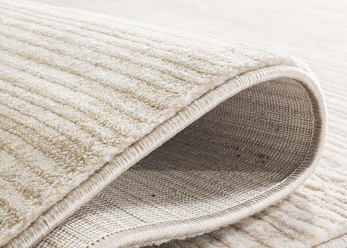 SAFAVIEH Vision Collection Accent Rug - 2'2" x 4', Creme, Modern Ombre Tonal Chic Design, Non-Shedding & Easy Care, Ideal for High Traffic Areas in Entryway, Living Room, Bedroom (VSN606F)