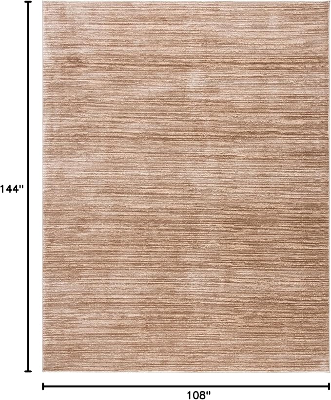 SAFAVIEH Area Rug 9x12 - Vision Collection - Large - Light Brown, Modern Ombre Design, Non-Shedding & Easy to Clean, Ideal for Living Room, Bedroom, Dining Space (VSN606C)