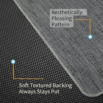 Chair Mat for Hardwood Floor, 36" x 48" Heavy Duty Office Chair Mat for Rolling Chairs, Anti Slip, Computer Chair Desk Mat, Floor Protector for Home Office, Black&Grey