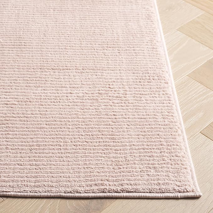 SAFAVIEH Revive Collection Area Rug - 4' x 6', Pink, Transitional Design, Stain Resistant, Ideal for High Traffic Areas in Living Room, Bedroom & Dining Room (REV102U-4)