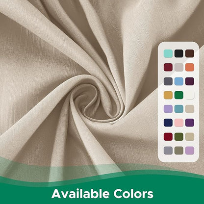 Biscaynebay Wrap Around Bed Skirts for Queen Beds with Extra Long Drop of 25", Light Camel Adjustable Elastic Dust Ruffles Easy Fit Wrinkle Resistant Silky Luxurious Fabric Machine Washable