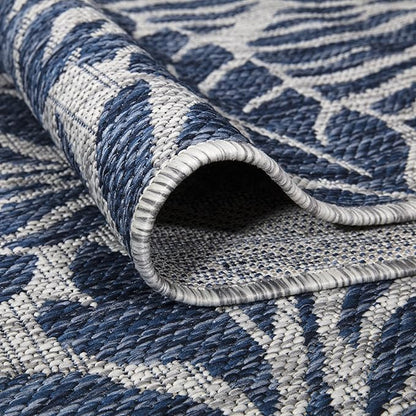 Keen Home Design Terrace Outdoor Area Rug - 5x8 Washable Indoor/Outdoor Rug for Patio, Kitchen, Balcony, Beach, Garden, Deck and Porch, Size: 5'3"x7'7"