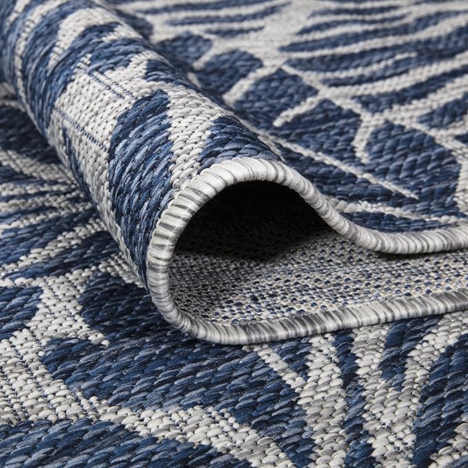 Keen Home Design Terrace Outdoor Area Rug - 4x6 Washable Indoor/Outdoor Rug for Patio, Kitchen, Balcony, Beach, Garden, Deck and Porch, Size: 3'10"x5'7"