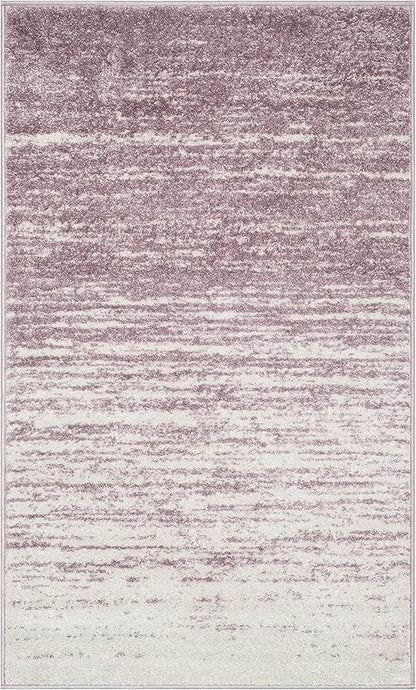 SAFAVIEH Area Rug 3x5 - Adirondack Collection - Cream & Purple, Modern Ombre Design, Non Shedding & Easy to Clean, Ideal for Living Room, Bedroom, Office, Dining Space (ADR113L)