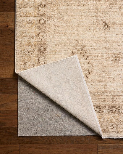 Loloi Chris Loves Julia Palma Collection PLM-06 Natural/Smoke 2'-3" x 3'-10" Fringe Accent Rug Vintage Style Boho Living Room Bedroom Carpet