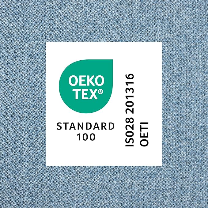 TOWN & COUNTRY BASICS Pax Herringbone Textured Solid Everwash® Washable Runner Area Rug, Low Pile, Non-Slip Backing, Easy Clean Pet & Family Friendly Rug, Blue, 2'5"x7'10"