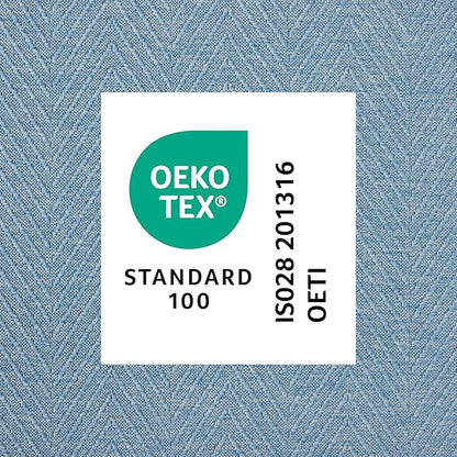 TOWN & COUNTRY BASICS Pax Herringbone Textured Solid Everwash® Washable Area Rug, Low Pile, Non-Slip Backing, Easy Clean Pet & Family Friendly Rug, Blue, 5'11"x9'