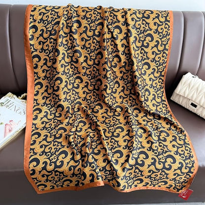 Fashion Scarves Scarf 100% Silk Feeling Scarf Silk Like Scarves Long Lightweight Sunscreen Shawls for Women