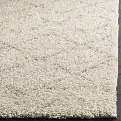 SAFAVIEH Area Rug 9x12 - Arizona Shag Collection - Large - Ivory & Beige, Moroccan Boho Design, Non-Shedding & Easy to Clean, Ideal for Living Room, Bedroom, Dining Space (ASG743A)