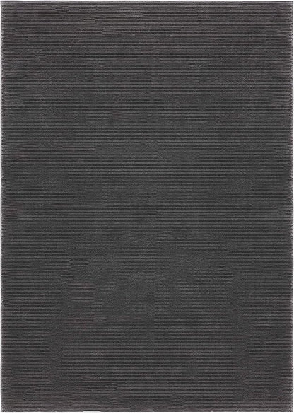 SAFAVIEH Revive Collection Area Rug - 5'3" x 7'7", Charcoal, Solid Design, Non-Shedding & Easy Care, Ideal for High Traffic Areas in Living Room, Bedroom (REV102H)